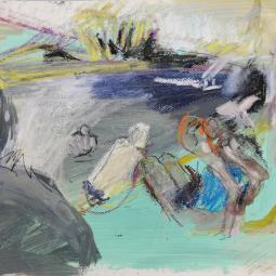 Douville, 2020, pastel et gouache sur papier, 31x43 cm